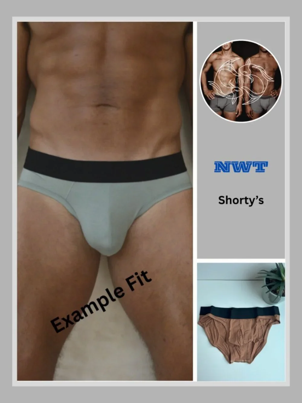 Shorty's Menswear - Hammock Brief - Brown (M)